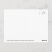 バーマンキャットとバタフライ絵画のはがき ポストカード (裏面)