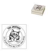 バーマンキャットファミリー差出人住所 ラバースタンプ (押印)