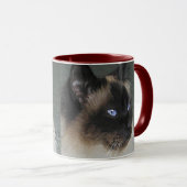 バーマンラグドール猫と子猫引用文 マグカップ (正面右)