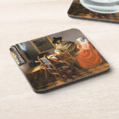 バーマー – ワインのガラス，有名な絵画の コースター (左側)