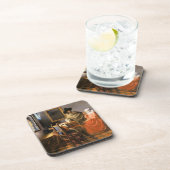バーマー – ワインのガラス，有名な絵画の コースター (右側)