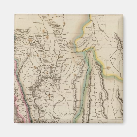 バーマ、アナム、サイアム、タイ マグネット (正面)