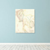 バーマ、サイアム、コーチン中国 キャンバスプリント (インサイチュ (ウッドフロア))