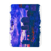 バーミカラフルンガムUK水彩画 マグネット (縦)