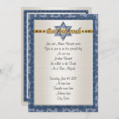 バーミトバ招フォーマル待青 招待状 (正面/裏面)