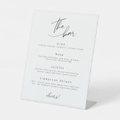 バーミニマル飲み物看板 台座サイン (正面)