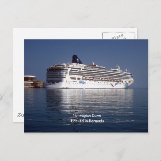 バーミューダのノルウェーの朝 ポストカード (正面/裏面)