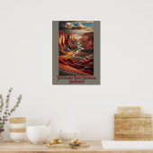 バーミリオンの崖の国の記念碑 ポスター (キッチン)