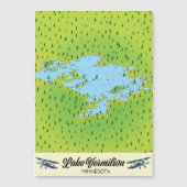 バーミリオン湖ミネソタ州地図 (正面)