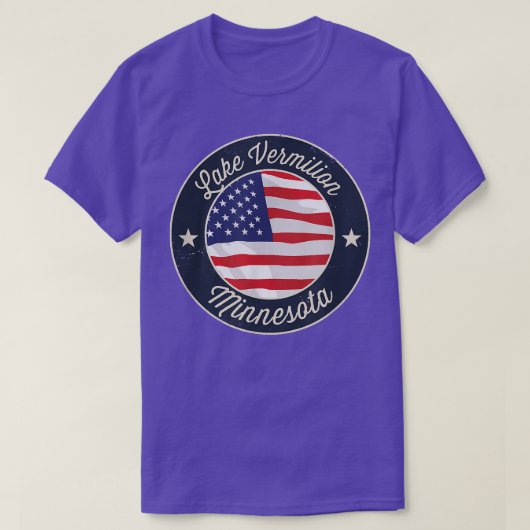 バーミリオン湖 – 愛国的ミネソタ記念T-Sh Tシャツ (デザイン正面)