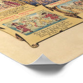 バーミンガムのハート、イングランドの地図 ポスター (角)