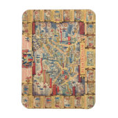 バーミンガムのハート、イングランドの地図 マグネット (縦)