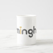 バーミンガムの骨灰磁器のマグの図書館 ボーンチャイナマグカップ (正面)