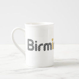 バーミンガムの骨灰磁器のマグの図書館 ボーンチャイナマグカップ