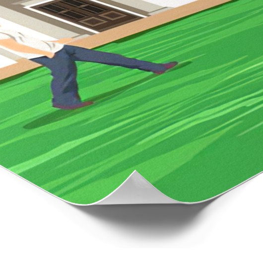 バーミンガムへの旅行アート ポスター (角)