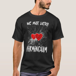 バーミンガムアラバマの心の込んだ地図で会った Tシャツ