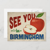 バーミンガムアラバマアップルヴィンテージトラベル ポストカード (正面/裏面)