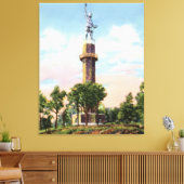 バーミンガムアラバマバルカンオンレッドマウンテン キャンバスプリント (インサイチュ (リビング))