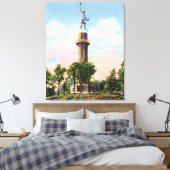 バーミンガムアラバマバルカンオンレッドマウンテン キャンバスプリント (インサイチュ (寝室))