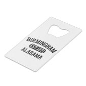 バーミンガムアラバマヴィンテージ クレジットカード栓抜き (裏面アングル)