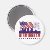 バーミンガムアラバマ愛国磁石 マグネット (正面/裏面)