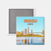 バーミンガムアラバマ鉄道公園ダウンタウン マグネット (正面/裏面)