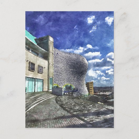 バーミンガムウォーターカラースタイル ポストカード (正面)