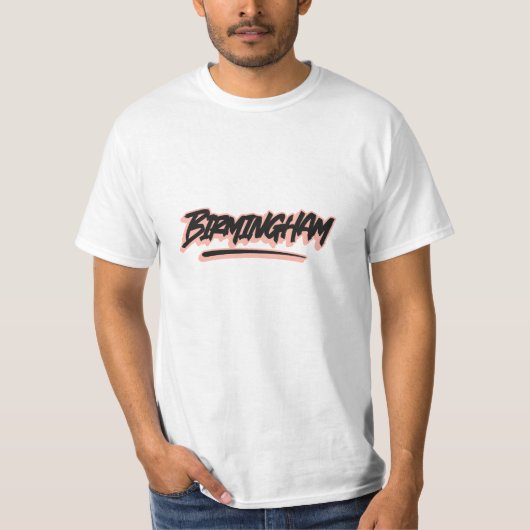 バーミンガムグラフィティスタイルTシャツ Tシャツ (正面)