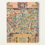 バーミンガムハート、イギリスの地図 プランナー手帳 (裏面)
