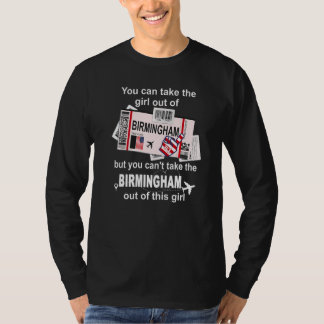 バーミンガムボーディングパスフライトチケットB Tシャツ