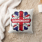 バーミンガムユニオンジャックサンフラワーイギリスプライド クッション (ブランケット)