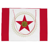 バーミンガム国旗、アラバマ大抱き枕 ラージペーパーバッグ (裏面)