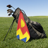 バーミンガム国旗、英国 ゴルフタオル (グリーン)