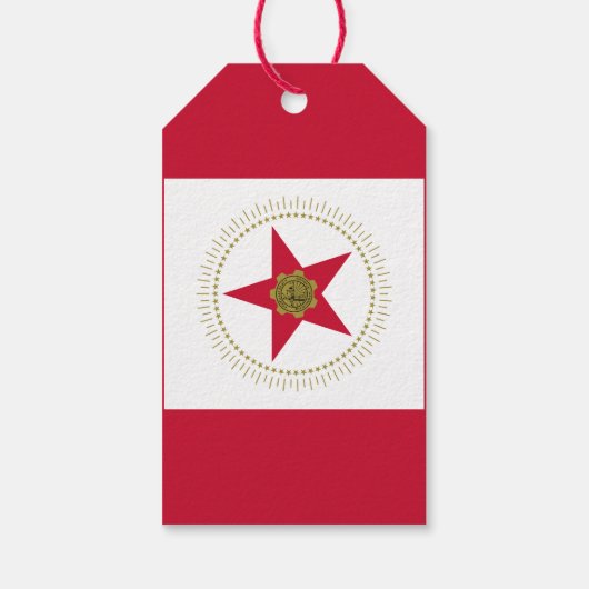 バーミンガム州旗，アラバマ州ギフトラベル ギフトタグ (裏面)