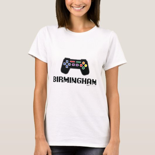 バーミンガム8ビットゲーマーシティ Tシャツ (正面)