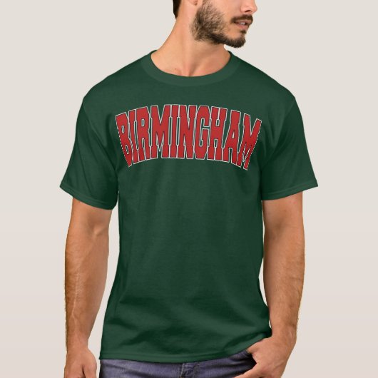 バーミンガム ヴァーシティスタイル UK スポーツ フレンド Tシャツ (正面)