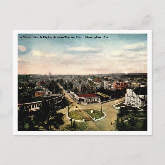 バーミンガムALサウスハイランズビューヴィンテージ ポストカード (正面)