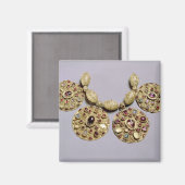 『バーミー・カラー』のメダリオン マグネット (正面/裏面)