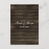 バームウッド・メイソン・ジャー結婚・ラスス エンクロージャーカード (裏面)