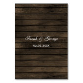 バームウッド・メイソン・ジャー・ラス結婚ズの詳細・カード テーブルナンバー (裏面)