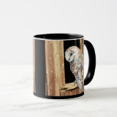 バームフクロウのウインドウアニマルバード マグカップ (正面右)