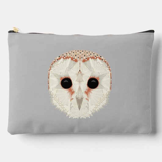 バームフクロウ大型パウチ アクセサリーポーチ (正面)