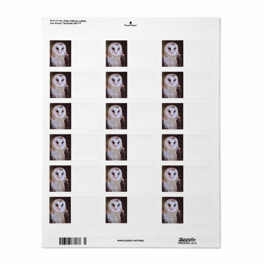 バームフクロウ ラベル (フルシート)