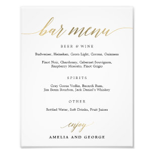 バーメニューのサイズの選択 フォトプリント