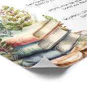 バーメニューストーリーブックシャワーサイン ポスター (角)