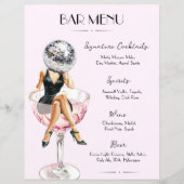 バーメニューディスコカクテルガール (正面)