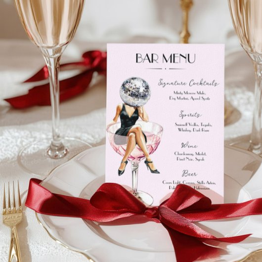 バーメニューディスコカクテルガール