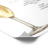 バーメニューパールとプロセッコブライダルシャワー ポスター (角)