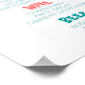 バーメニューベストスタイル結婚とパーティー披露宴 ポスター (角)