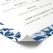 バーメニューレモンポジタ結婚ーノのテーブルサイン ポスター (角)